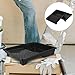 INOOMP 2pcs Small Plastic Paint Tray Set with Liner for Roller Painting Oil Painting Tray Tool for Home and Wall Supplies