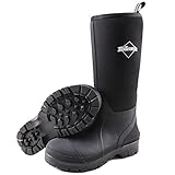 hellorain Mens Rain Boots, 7 mm Neoprene Rubber Boots for Men, Waterproof Insulated Rain Boots, Men