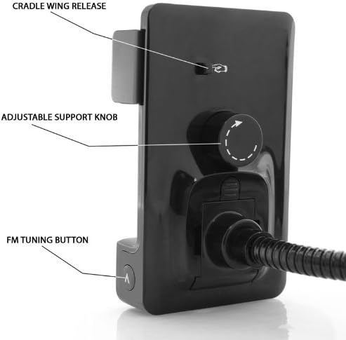 GOgroove FlexSMART 4i Car Mount System Hi-Fi FM Transmitter and Charger for Apple iPhone 4S , 4 , 3GS , 3G / iPod Touch 4th Generation and Other iPods