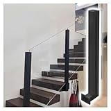 Poste de balaustrada de vidrio Barandilla De Escalera De Cristal,H 60 cm)