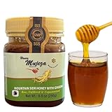 Raw Mountain Sidr Honey with Fresh Royal Jelly and Red Korean Ginseng | Immune Booster, Sugar & Gluten Free | 100% Natural Raw Liquid Honey for Men & Women (250g/8.8oz)
