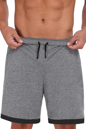 Image of Mens Pajamas Set Lightweight Summer Pjs Sleepwear Soft Comfy Short Sleeve Loungewear With Pocket (S-4X)
