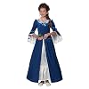 California Costumes Colonial Era Dress/Martha Washington, Child Costume, X-Large,Teal
