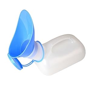 EORTA 1000 ml Urinal Toilette Urinflasche für Auto Camping Outdoor Reise Reise Urinsammler Unisex Tragbare Urinflasche mit Deckel und Trichter