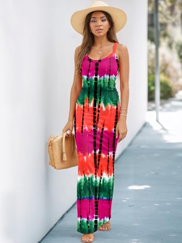 Image of HTD Women Summer Sexy Maxi Bodycon Long Dress Casual Slip Dresses
