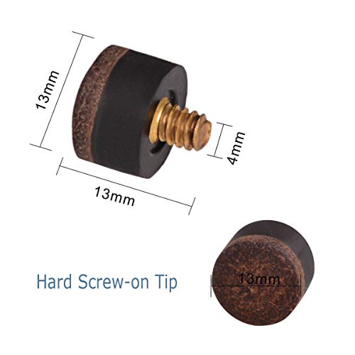 Ab Earth Pool Cue Stick Billiard 2 Piece 58 Inches Set Of 6 House Bar Pool Sticks With Screw-On And Glue-On Tips (Screw-On Tips) #TOP1