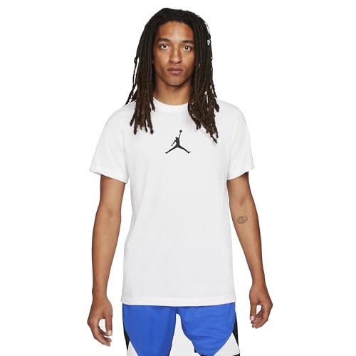 NIKE CW5190-102 M J Jumpman DF SS Crew T-Shirt Men's White/Black Size M