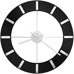 Howard Miller Onyx 30 Inch Black and Chrome Wall Clock product photo Howard Miller Onyx 30 Inch Black and Chrome Wall Clock product photo
