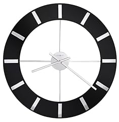 Howard Miller Onyx Wall Clock – Modern Decorative Clock with High Gloss Black Finish, Chrome review
