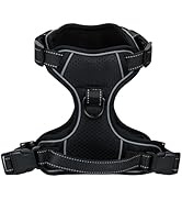 FYY No Pull Dog Harness, No Choke Reflective Vest Harness with 2 Leash Attach Clips, Adjustable S...