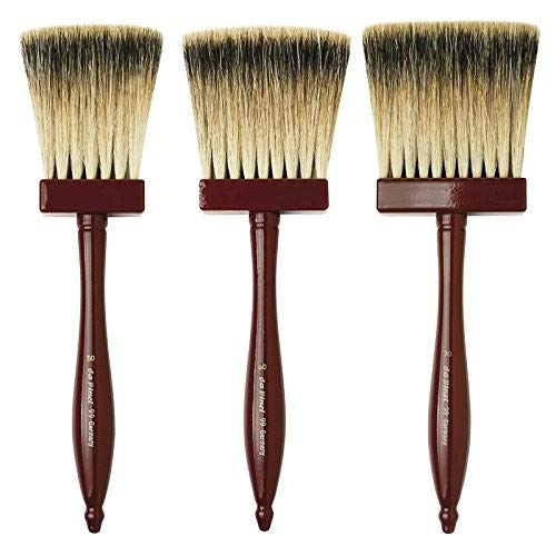da Vinci Varnish & Priming Series 99 Softener Brush, 3-Row Thickness Pure Badger Hair with Wood Handle, Size 70 - Thumbnail 3