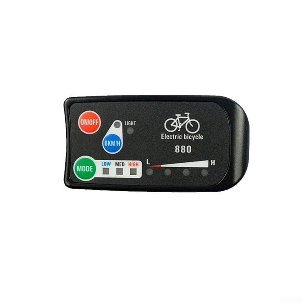 Misuratore di controllo per bicicletta elettrica, 24/36/48 V, display a LED, controllo bici elettrica con display a quattro bit di potenza per KT 880 per KT-LED880