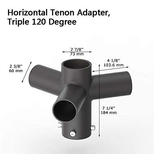 WedoLite Slip Fitter Adaptor for Shoebox Lighting with 3 Tenons, Tenon Adapter
