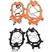 Sbshiouu Crampons for Mountaineering Outdoor 24 Teeth Ice Climbing Crampons Ice Crampons Snow Skid Spikes Winter Clip