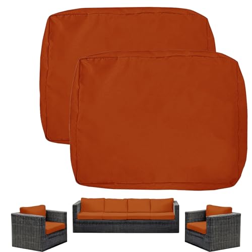 Housse de coussin extérieur imperméable amovible avec fermeture éclair - 2