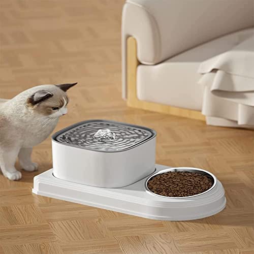 Fuente de agua automática para gatos y perros 3L acero miniatura 7