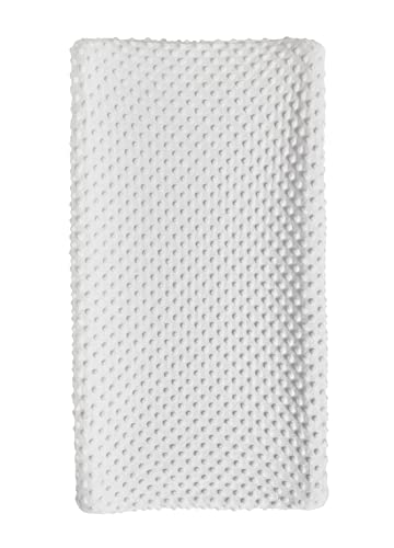 Image of Changing Pad Cover Super Soft Dots Skin-Friendly Breathable Wipeable Changing Table Sheets for Baby Boy and Baby Girl (Bright White)