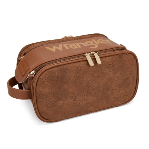 Wrangler Large Makeup Bag Travel Toiletry Bag Portable Cosmetic Bag