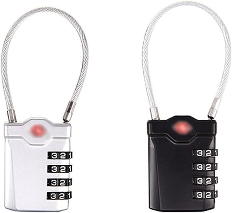 Locks Smart Combination Lock for Travel Luggage Suitcase Anti-Theft Code Padlock Customs Password Lock (Color : Silver) (Silver)