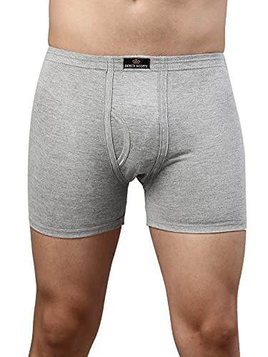 Image of Dixcy Scott Originals Men 100% Combed Cotton Sweat Absorbent Waistband Long Trunk (Pack of 3)