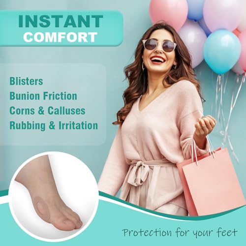 Image of Moleskin for Blisters Feet, Moleskin Padding for Shoes, Blister Prevention Pads,12 Sheets (132 Pieces Totally)