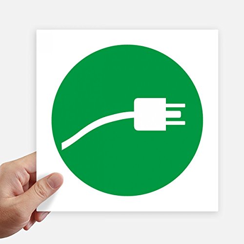 Pegatinas maleta portátil cable de carga diseño cuadrado DIYthinker 2