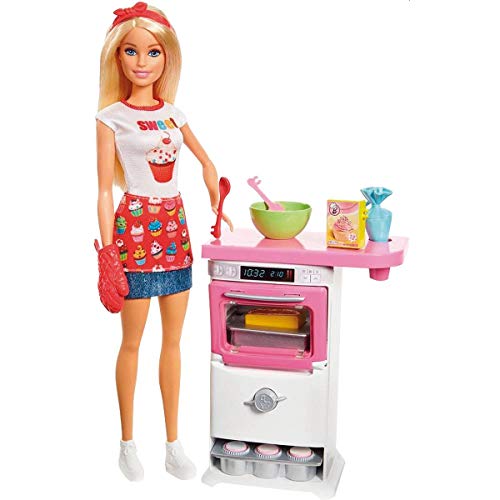 Barbie Doll with Oven & Rising Food, Gift for 3 to 7 Year