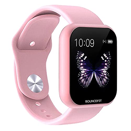 Bouncefit D20 Y68 Fitness Band Smart Watch for Men, Women, Boys, Girls, Kids – Single Touch Interface, Water Resistant, Workout Modes, Quick Charge Sports Smartwatch
