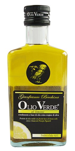 Gianfranco Becchina Olio Verde Extra Virgin Olive Oil with Lemon, 8.45 oz