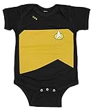 Star Trek The Next Generation Starfleet Uniform Baby Romper (0-6 Months, Yellow/Operations)