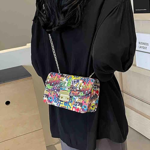 Bolso de hombro estampado de moda para mujer miniatura 4