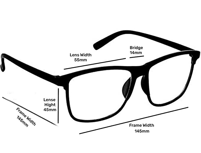 SAINTIMO® Valtina Anti Glare reading glass UV420 PROTECTED Wayfarer Frame With Anti glare Glasses Zero Power for Eye… - Image 4