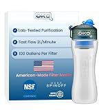 OKO H2O Purification Water Bottle with Advanced Filtration, Portable Water Filter Bottle for Travel, Hiking & On the Go, BPA-Free Reusable...