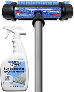 Rug Renovator Carpet Cleaning Kit ~ Brush & 32 oz Carpet Shampoo