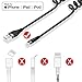 Coiled Lightning Cable [2Pack 4Ft] iPhone Charger Cable for Car MFi Certified Nylon Braided Retractable Fast Charging Cord with iPhone14/13/12/11 Pro Max/SE/XS MAX/XR/XS/X/8/7/Plus/6S iPad/iPod/iPads