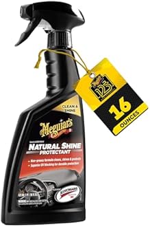 Meguiar's® Natural Shine Dashboard Cleaner (473 ml)| Sweet Fragrance | Non-Greasy Formula Cleans,Shines & Protects |Powerful UV blockers & 3M Protector Defends Against Fading, Cracking and ageing