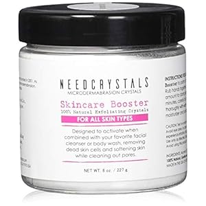 NeedCrystals Microdermabrasie-kristallen, gezichtsscrub. Natuurlijke gezichtspeeling voor doffe of droge huid Verbetert…