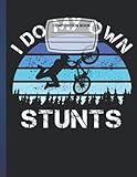  Composition Notebook: MTB Stunts Mountain Bike College Ruled Medium Lined Journal Paper Workbook for School, University, Note Taking System, ... and Writers.8.5\
