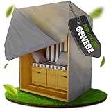 Kronenburg Strandkorb Schutzhülle Winterfest aus 600D Oxford Gewebe [Version 2025] Extra Stabil –...