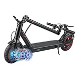Sypeeot Foldable Electric Scooter for Adults, 25-40 km Range, 8.5 or 10 Inch Tires, Dual Suspension and App Control (W4-10.4Ah)
