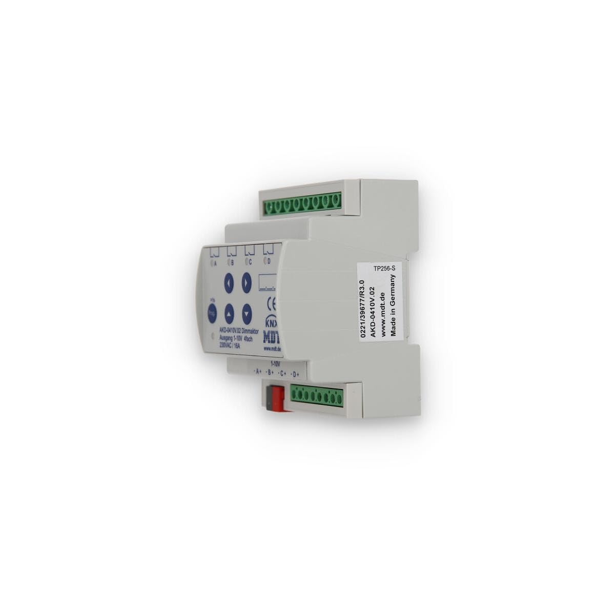 MDT technologies Dimmaktor 4-fach 4TE REG 1-10V RGBW AKD-0410V.02