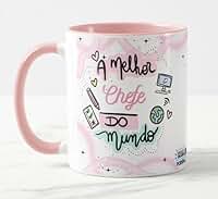 Caneca A Melhor Chefe do Mundo Int Rosa