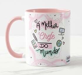 Caneca A Melhor Chefe do Mundo Int Rosa