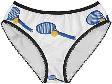 Ball And Racquet Panties, Ball And Racquet Underwear, Briefs, Cotton Briefs, Funny Underwear, Panties For Women