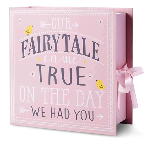 Image of VOTUM Baby Keepsake Box for Treasured Memories, Fairytale - Lightweight, Handcrafted Boxes with 9 Labeled Compartments for First Memories - Gender Neutral Baby Shower Gifts for Girls, Boys