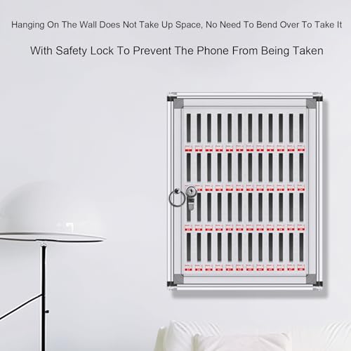Support de téléphone portable en alliage d'aluminium avec verrou pour salle de classe et bureau - 6