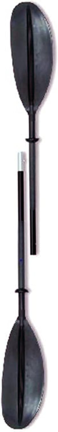 SOLSTICE 86 Inch Long 4 Piece 2 Sided Lightweight Performance Aluminum Adjustable Quick Release Kayak River Paddle, Black