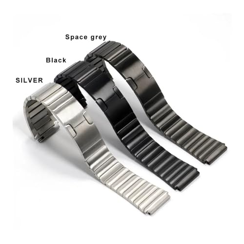 Correa de reloj de acero inoxidable de 22 mm compatible con Watch 4 GT2 7