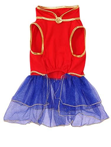 Disfraz Wonder Woman para perro talla S miniatura 3
