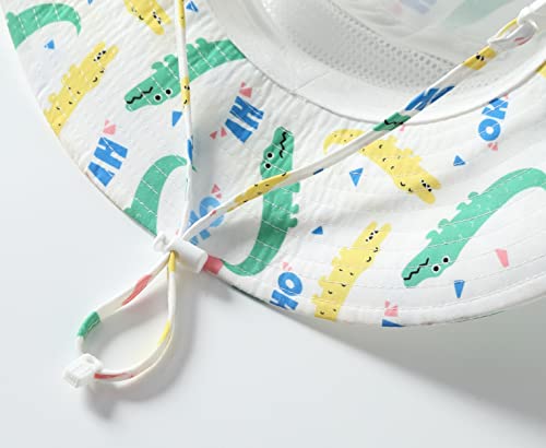 Sombrero de protección solar ajustable para proteger del sol a bebés y niños 7
